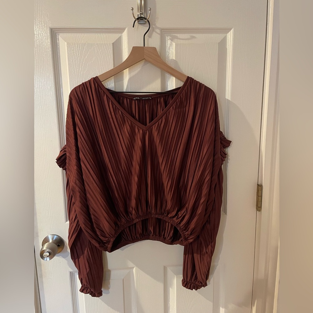 Zara V-Neck Blouse